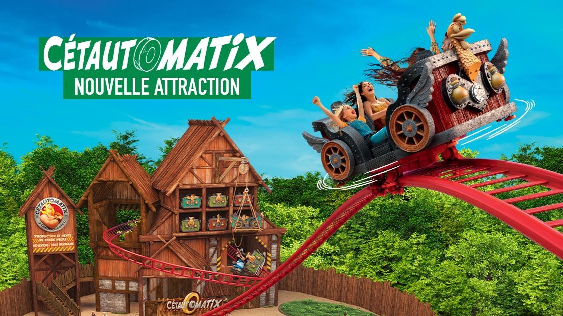 Parc Astérix unveils new spinning roller coaster Cétautomatix in 2025