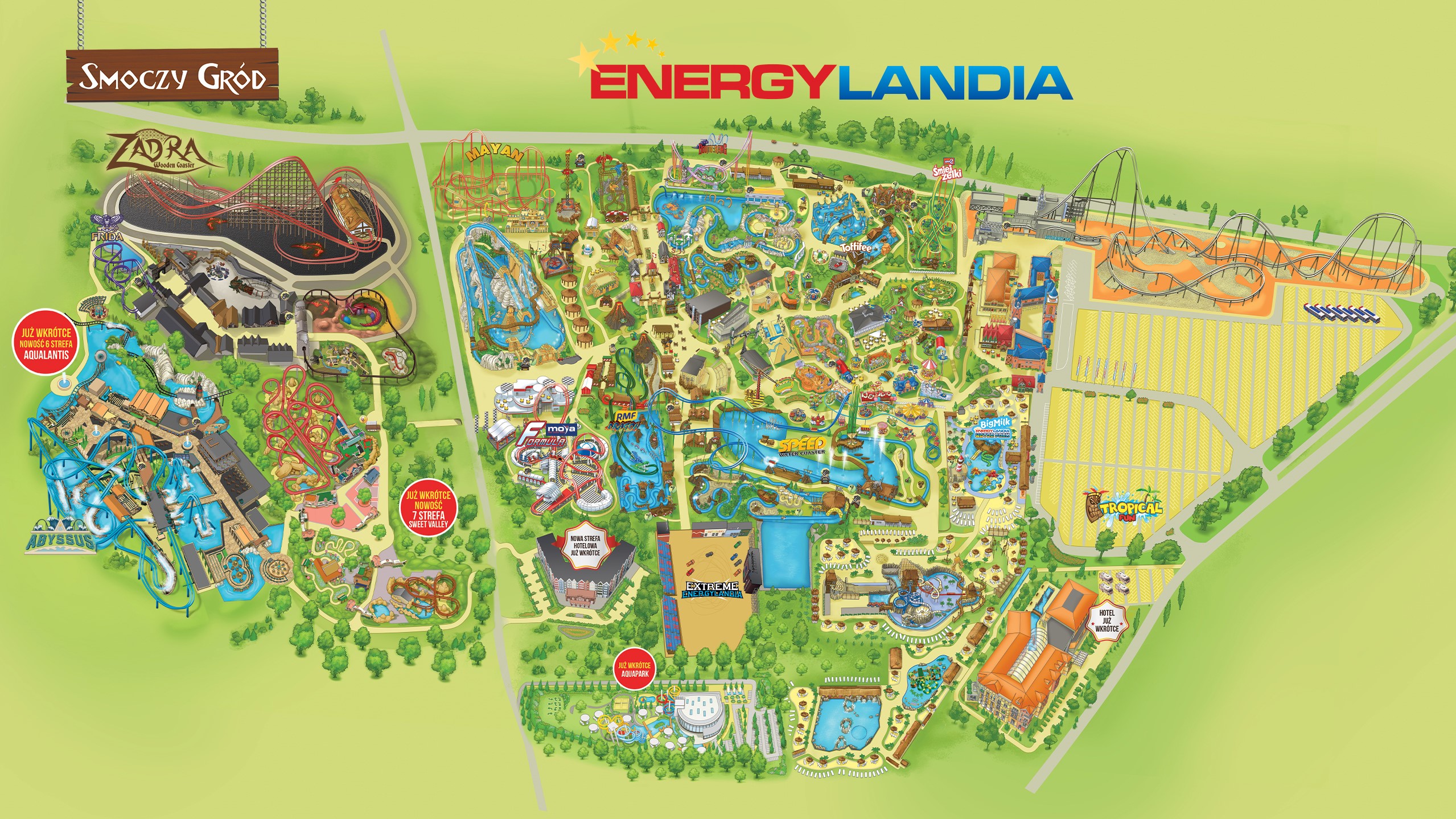 Energylandia Park Map 2021 